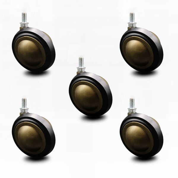 Service Caster 3 Inch Antique Soft Tread Ball Caster - 3/8 Inch Threaded Stem, 5PK SCC-TS01S30-DCR-WA-381634-5 - main